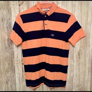 New Lacoste striped polo for J Crew Boys size 16